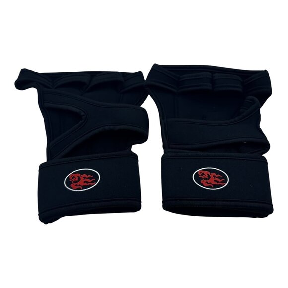 Ridbiker Weightlifting Gloves Black W/Wrist Support Grip Pads Small Durable Unis - Picture 1 of 5